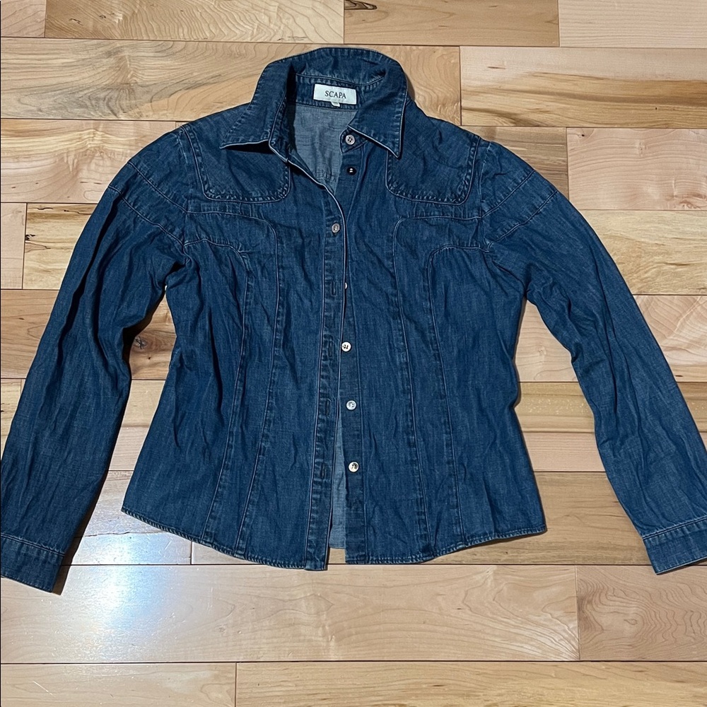 Scapa Women's Denim Button Down Shirt